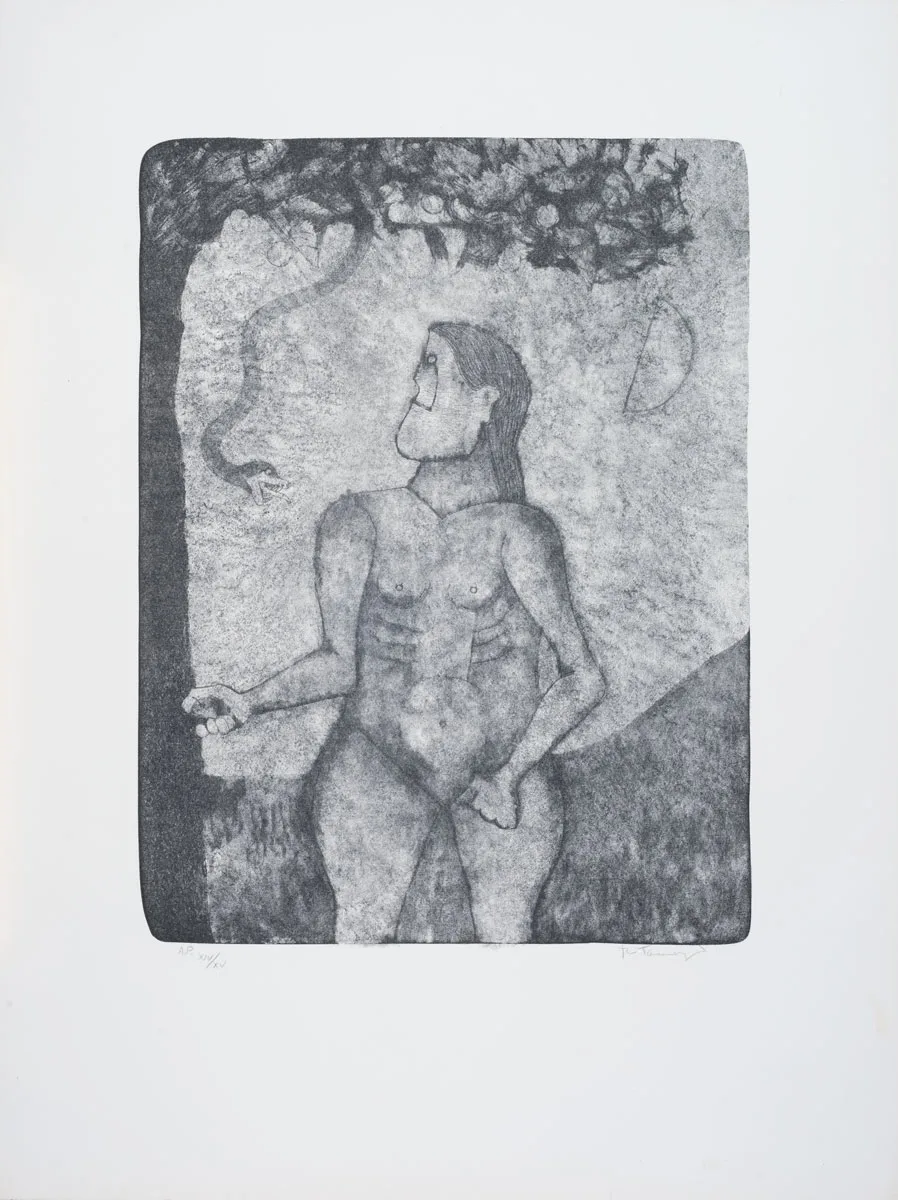 Rufino Tamayo, Eva, Litografía, 101.5 x 75.4 cm, 1990