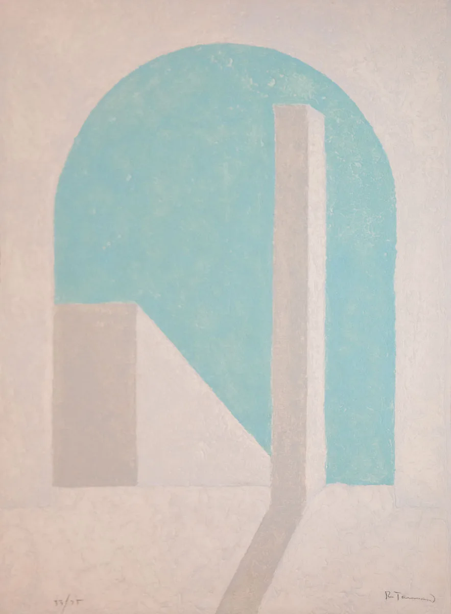 Rufino Tamayo, Torre blanca, Aguafuerte, 76 x 56 cm, 1976