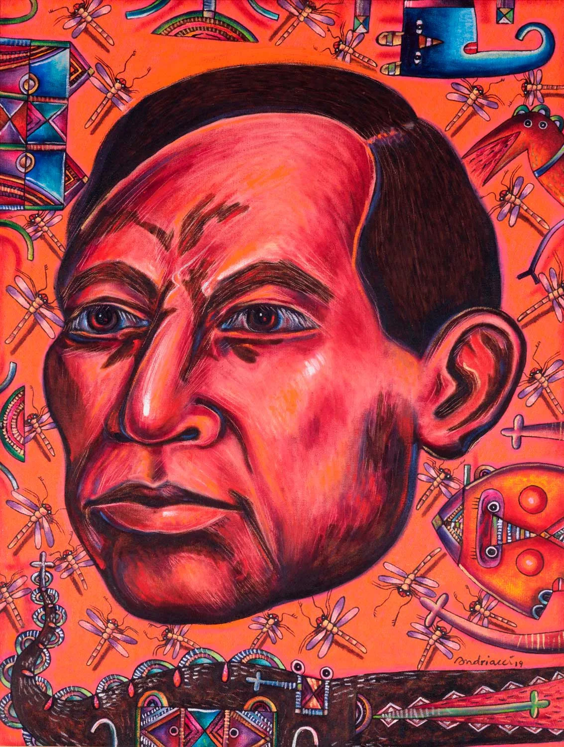 Fernando Andriacci Benito Juárez II Óleo sobre tela 100 x 80 cm 2019